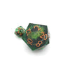 Green Slaadi's Eye - Giant D20 Moving Eye DnD Dice | Acrylic RPG Gaming Dice