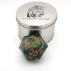 Green Slaadi's Eye - Giant D20 Moving Eye DnD Dice | Acrylic RPG Gaming Dice