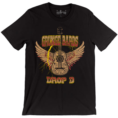 Grunge Bards Drop D — D&D Bard T-Shirt
