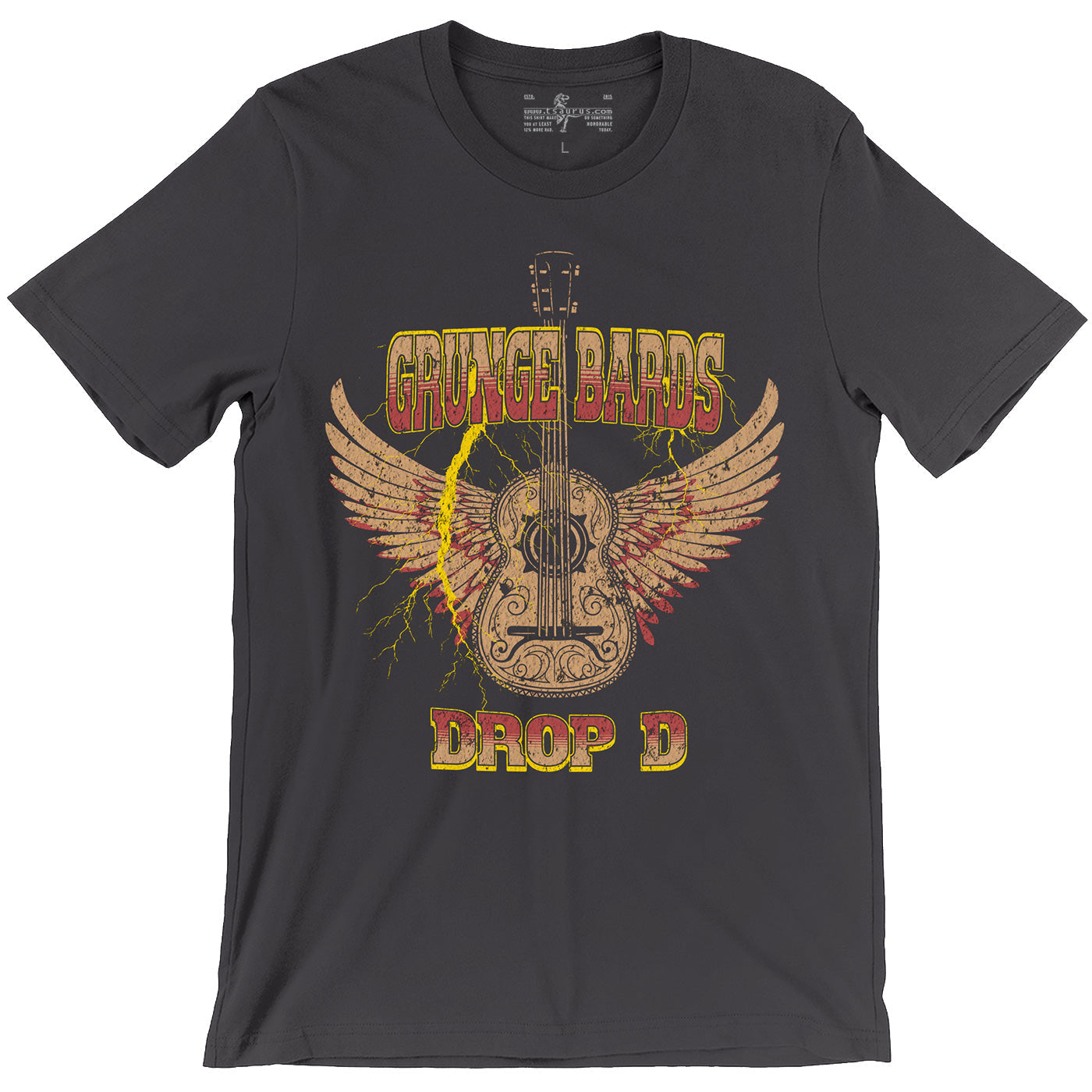 Grunge Bards Drop D — D&D Bard T-Shirt