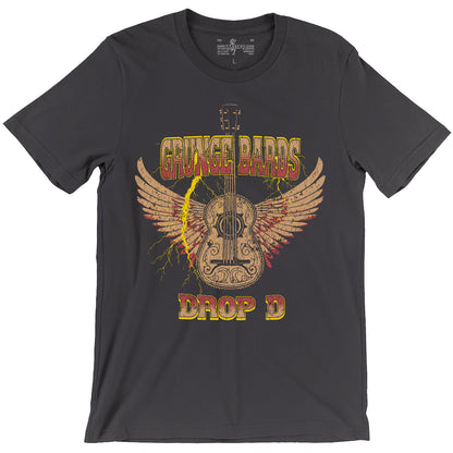 Grunge Bards Drop D — D&D Bard T-Shirt