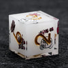 Halloween Killer Bear themed resin dice set with gold numbers