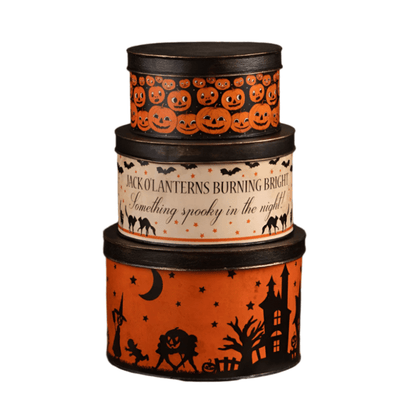 Halloween Vintage Tins Set/3 by Bethany Lowe Designs