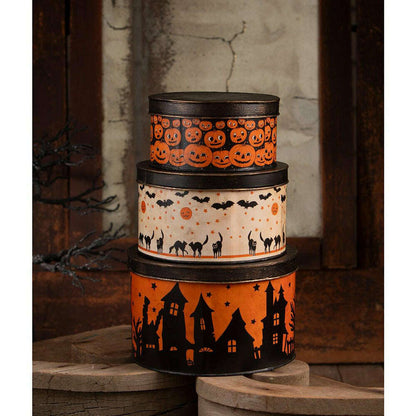 Halloween Vintage Tins Set/3 by Bethany Lowe Designs