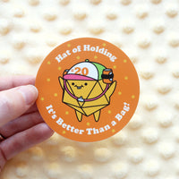 Hat of Holding D20 Sticker and Magnet