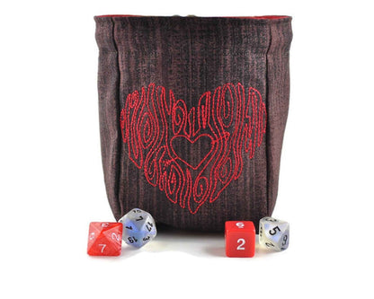 Heart dice bag