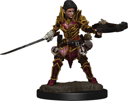 Pathfinder Battles: Female Half-Elf Swashbuckler