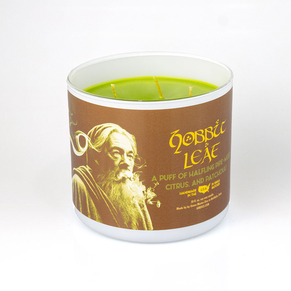 Hobbit Leaf Gaming Candle