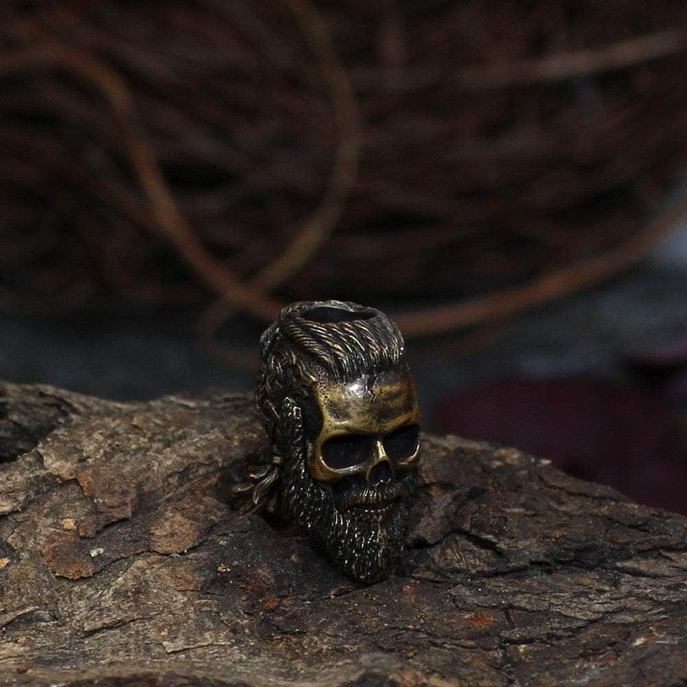 Vikings Warrior Skull Stainless Steel Beard Beads