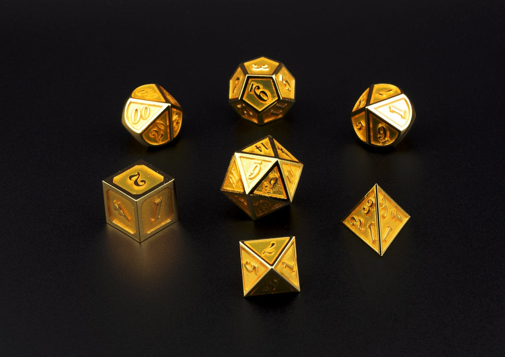 Honeyed Goldburst Dice Set