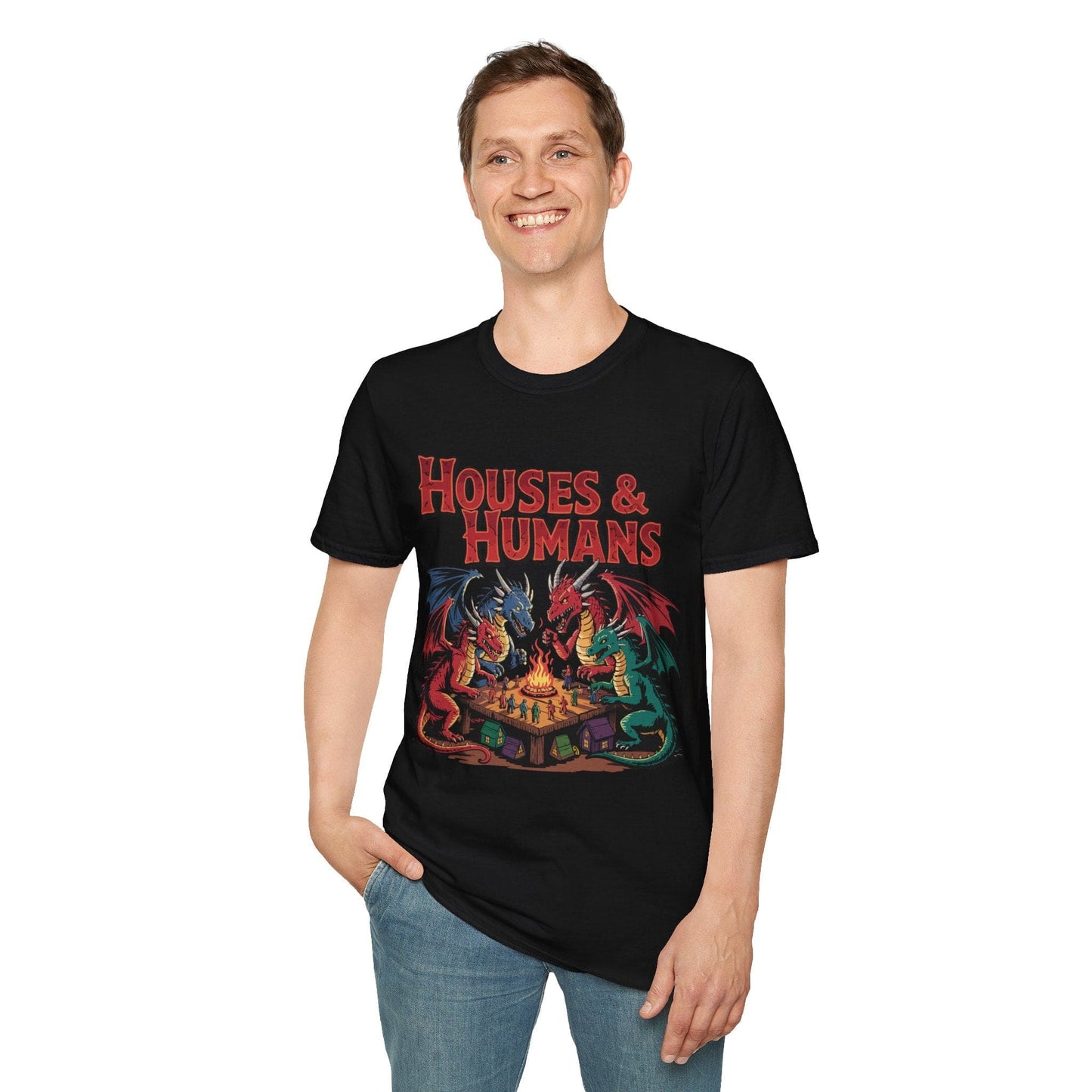 Houses & Humans Shirt – D&D Parody Tee for Tabletop Gamers