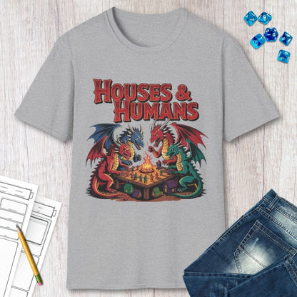Houses & Humans Shirt – D&D Parody Tee for Tabletop Gamers