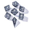 7-Set Captured Magic Rainbow-  Polyhedral Dice Set - Liquid Core