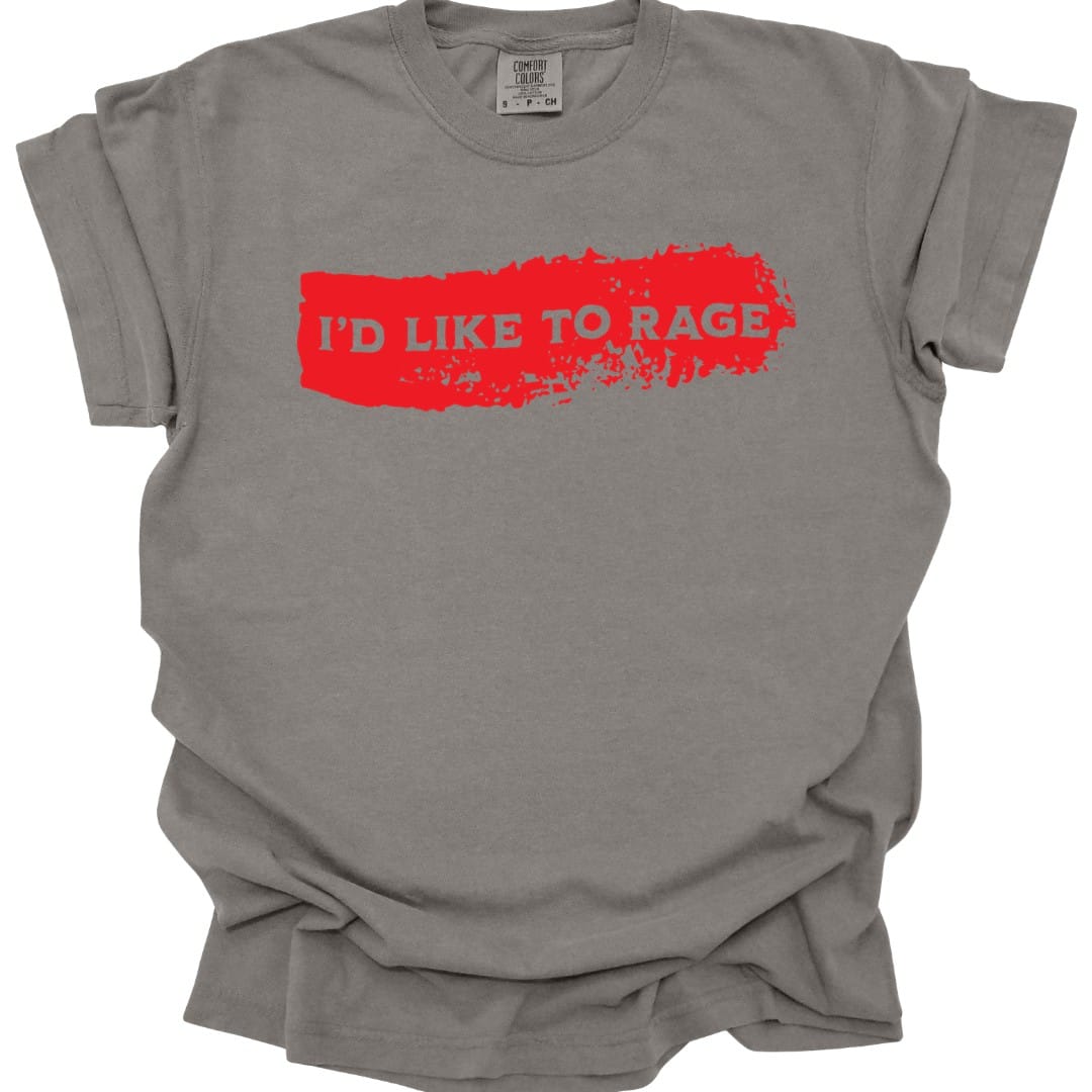I'd Like to Rage Bloodstain T-Shirt - Comfort Colors