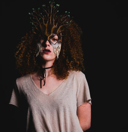 Summer - Handmade Genuine Leather Mask