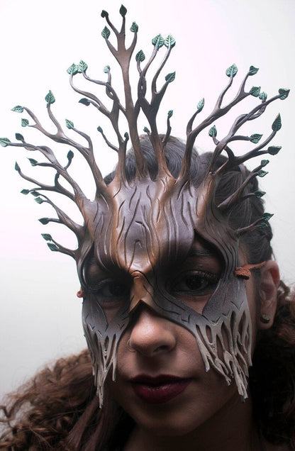 Summer - Handmade Genuine Leather Mask