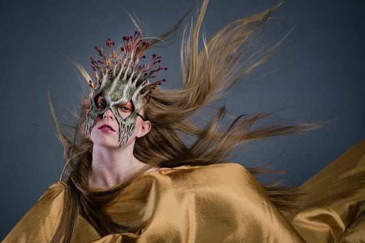 Fall - Handmade Genuine Leather Mask