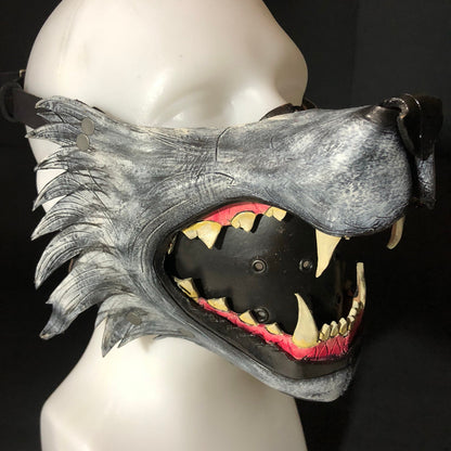 Mouth of the Lycan - Handmade Genuine Leather Riding Mouth Mask