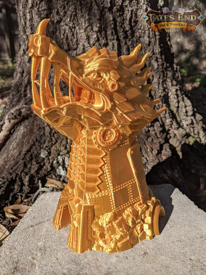 Clockwork Steampunk Dragon Dice Tower