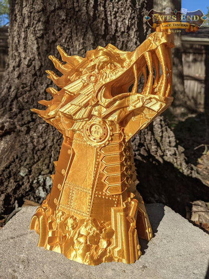 Clockwork Steampunk Dragon Dice Tower