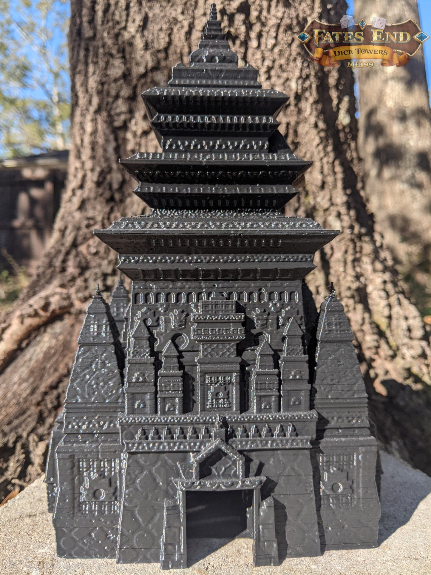 Monk 3D Printed Dice Tower