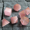 Dragon Shield Gemstone Watermelon Cats Eye Stone (And Box) Polyhedral Dice Set
