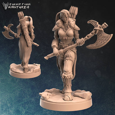Icewind dale - Goliath warrior - cursed forge miniatures - dnd - 32 mm - tabletop - RPG - Miniature