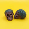 Forest skulls, set of 2 great for 6 inch and 7 inch scale dioramas, horror scenes, terrariums. Fun action figure accessories.