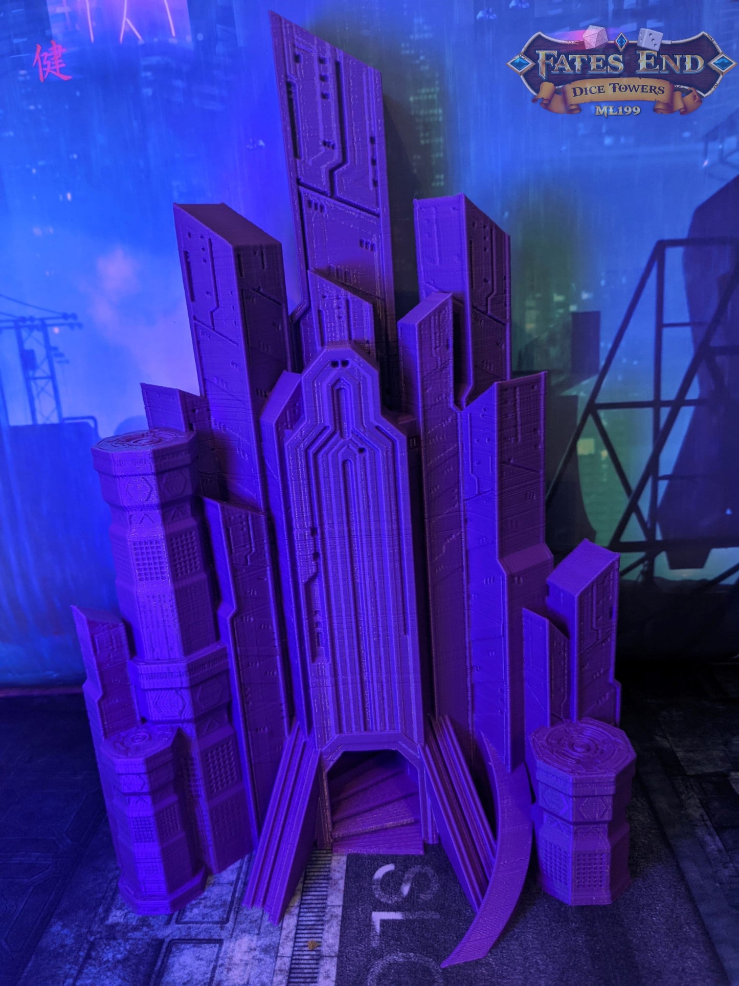 Cyberpunk Dice Tower