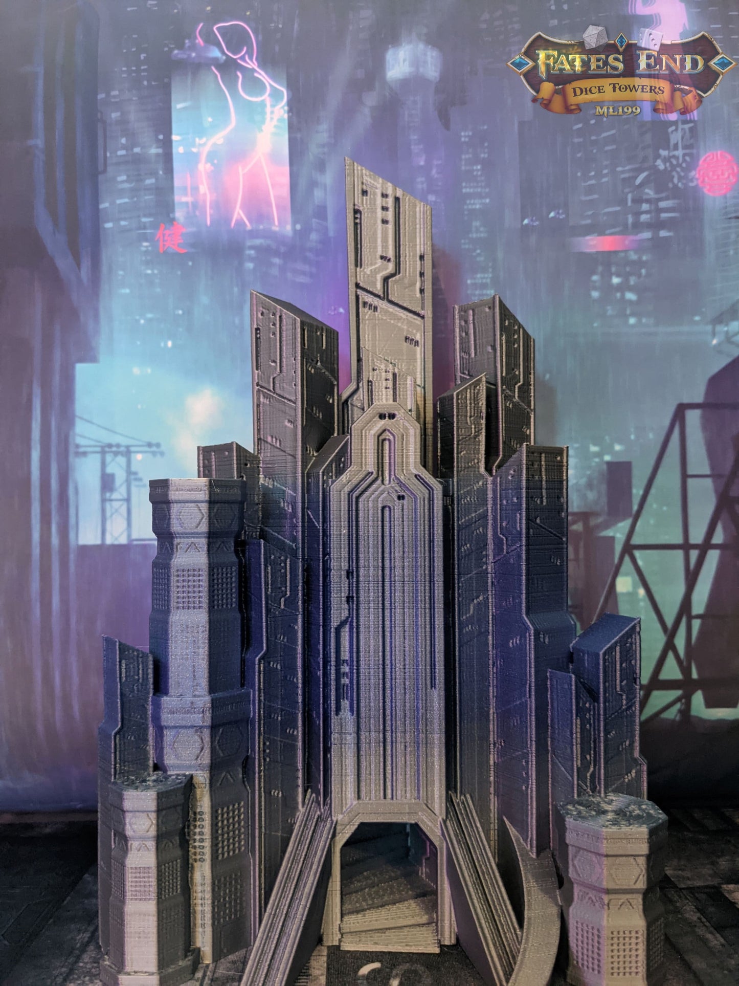 Cyberpunk Dice Tower
