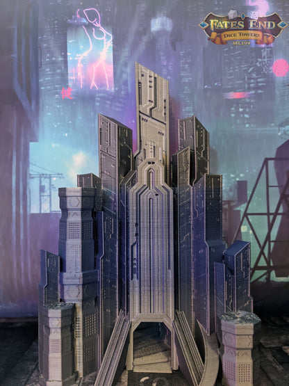 Cyberpunk Dice Tower