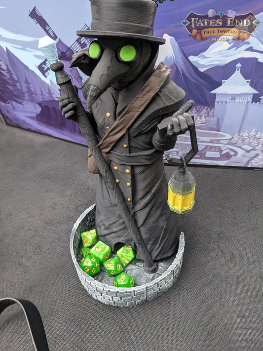 Plague Doctor 3D Printed Dice Tower