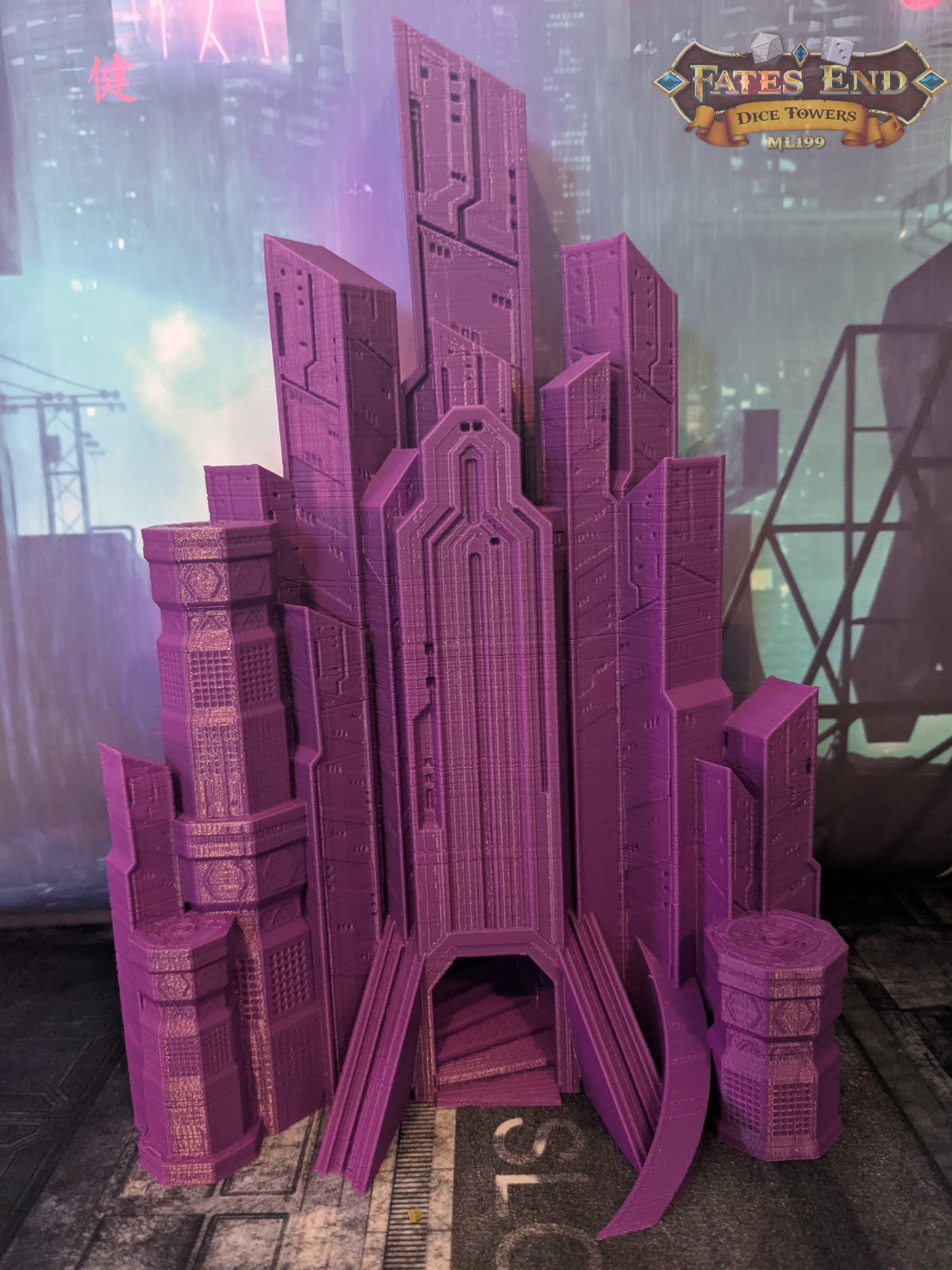 Cyberpunk Dice Tower