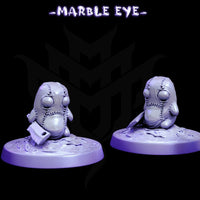 Marble eyes - 3d Printed Miniature (32mm)