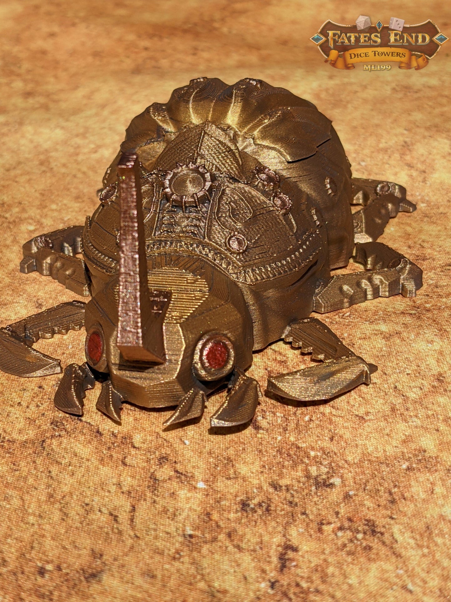 Clockwork Steampunk Scarab Dice Jail/Box/Vault
