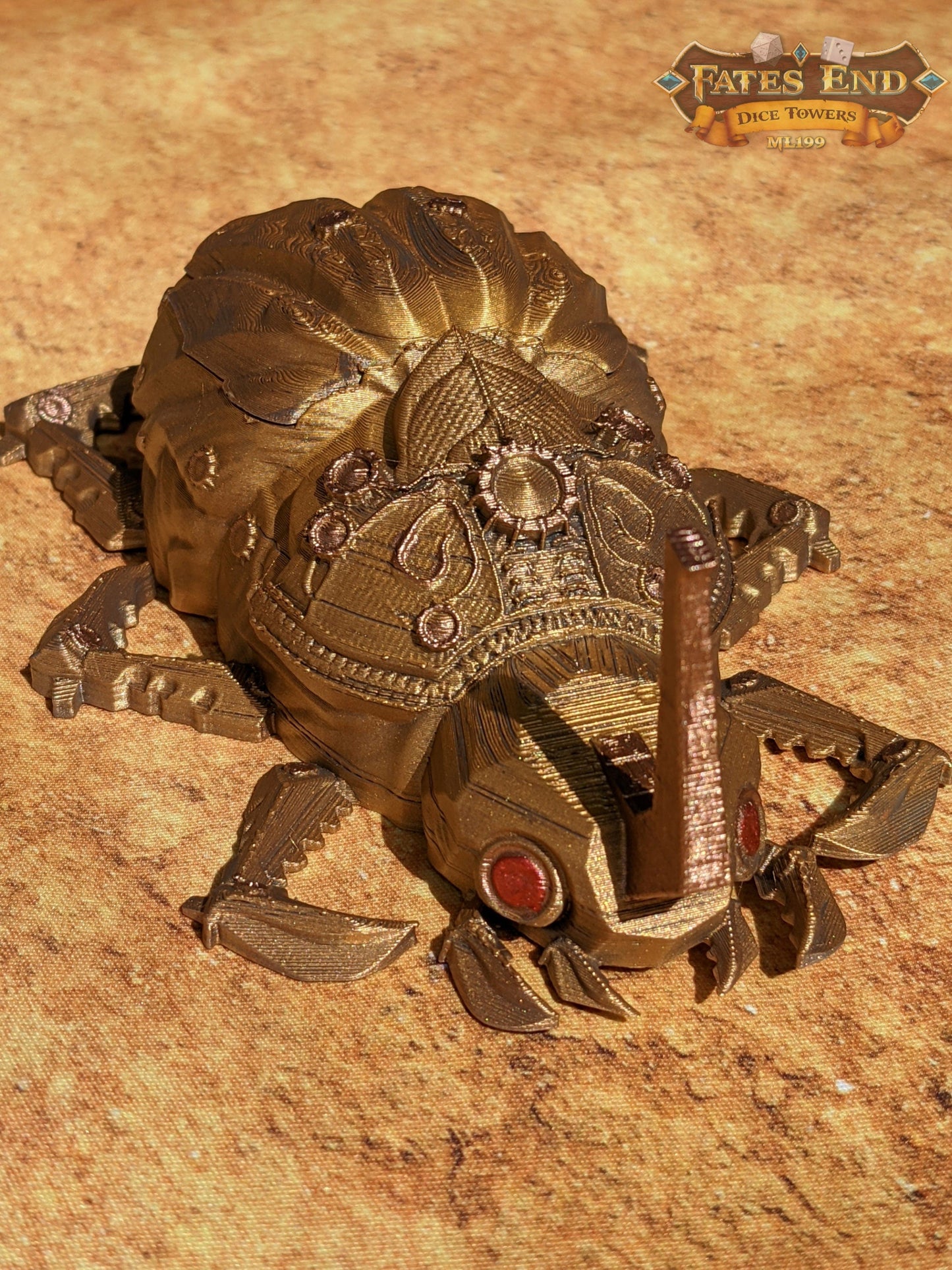 Clockwork Steampunk Scarab Dice Jail