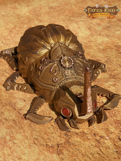 Clockwork Steampunk Scarab Dice Jail/Box/Vault
