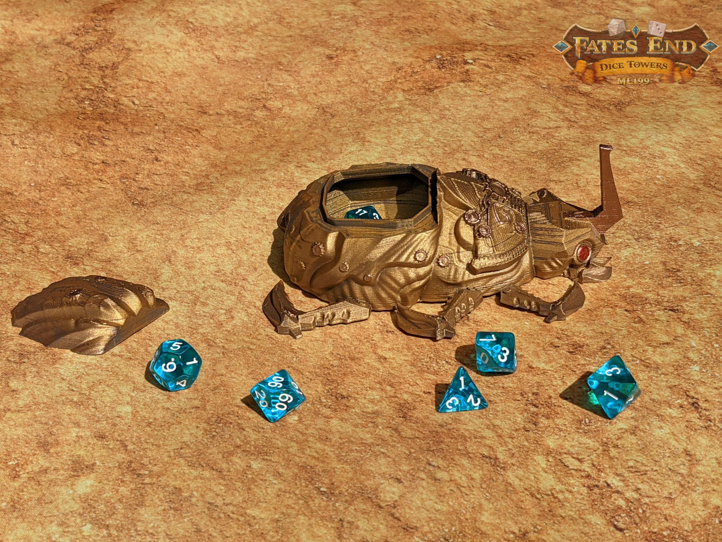 Clockwork Steampunk Scarab Dice Jail