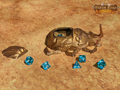 Clockwork Steampunk Scarab Dice Jail/Box/Vault
