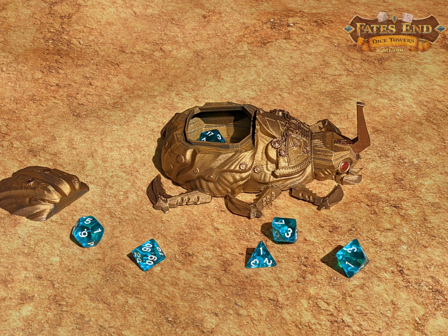 Clockwork Steampunk Scarab Dice Jail/Box/Vault