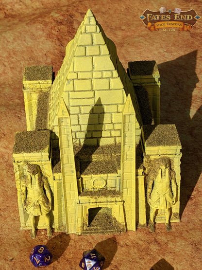 Temple of Ra Pyramid 3D Printed Dice Tower