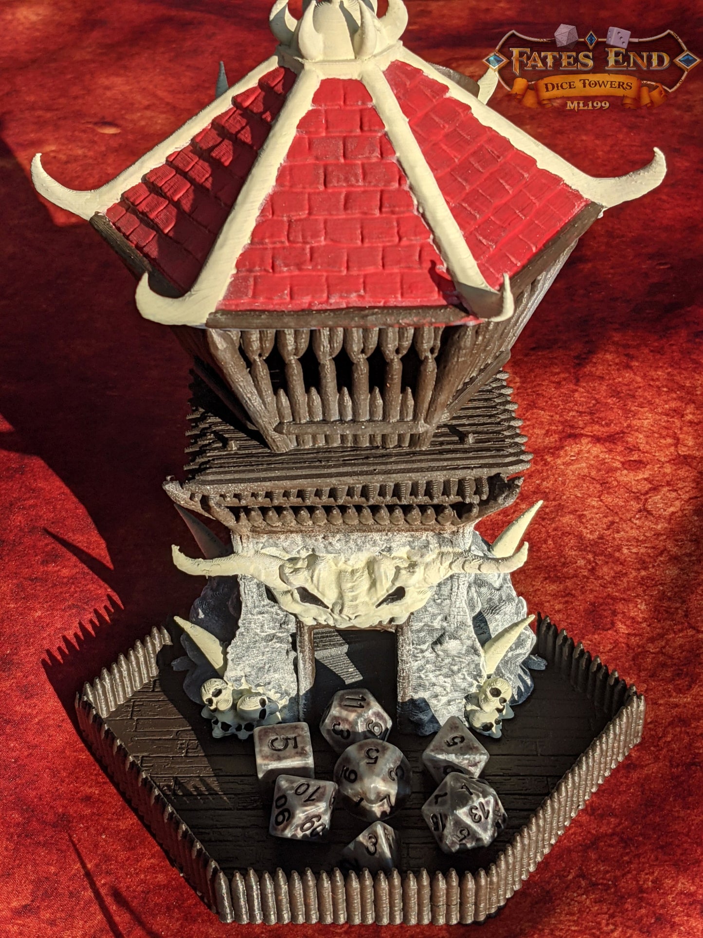 Barbarian Class 3D Printed Dice Tower