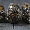 Skulls Hollow Metal Dice Set Black/Gold