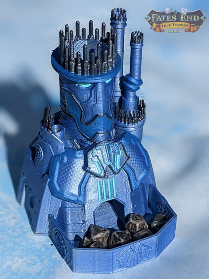 Warforged Steampunk 3D Printed Dice Tower