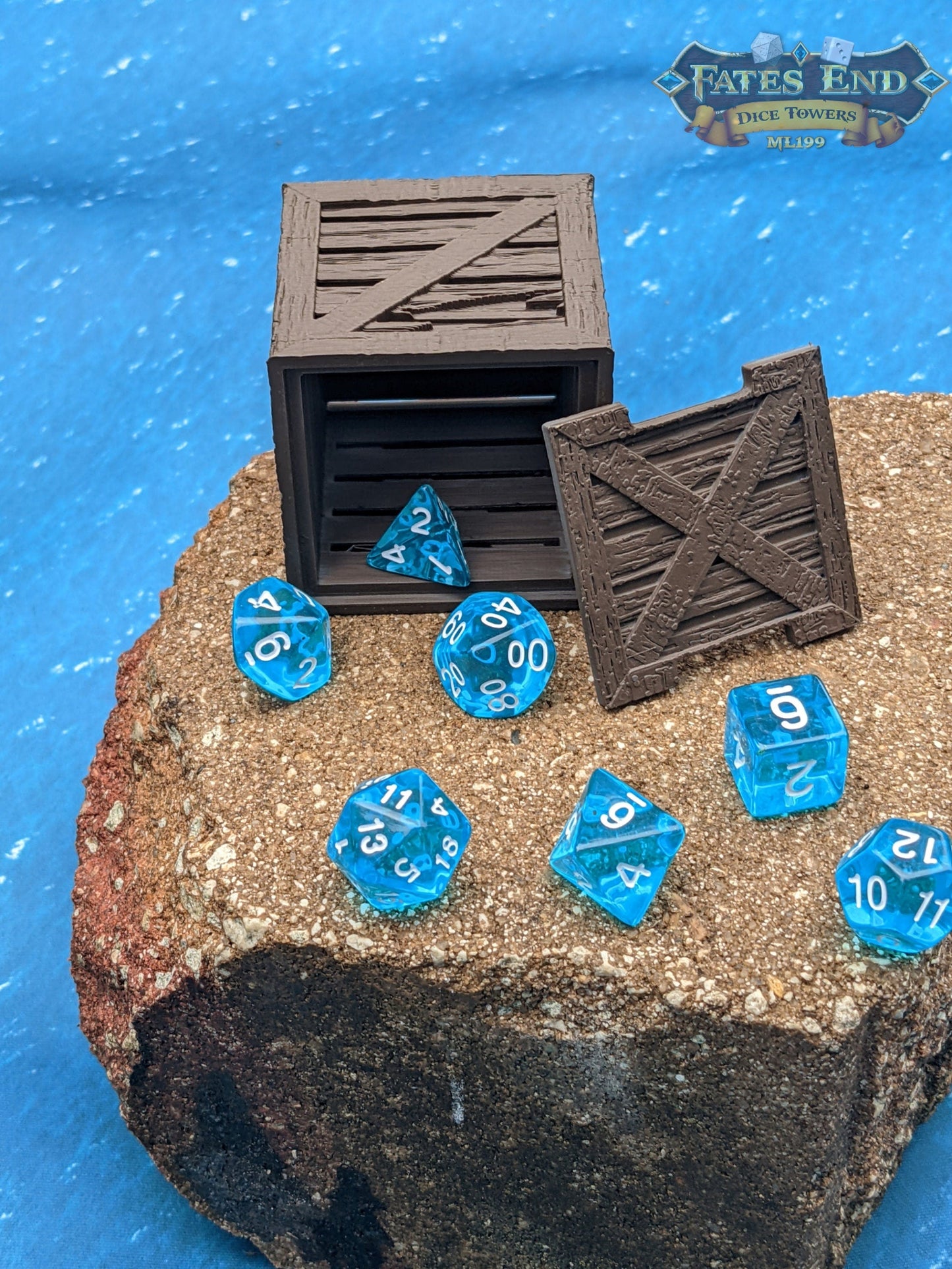 Wooden Crate 3D Printed Dice Box/Dice Jail/Dice Vault