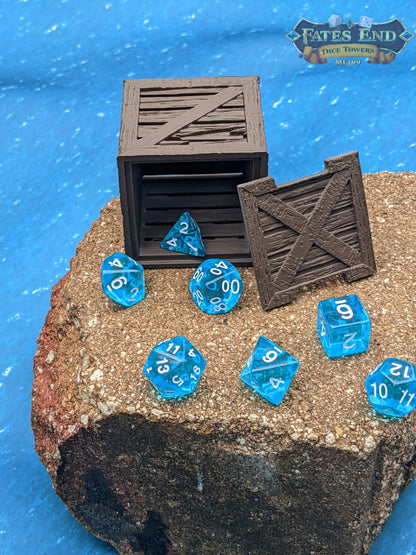Wooden Crate 3D Printed Dice Box/Dice Jail/Dice Vault