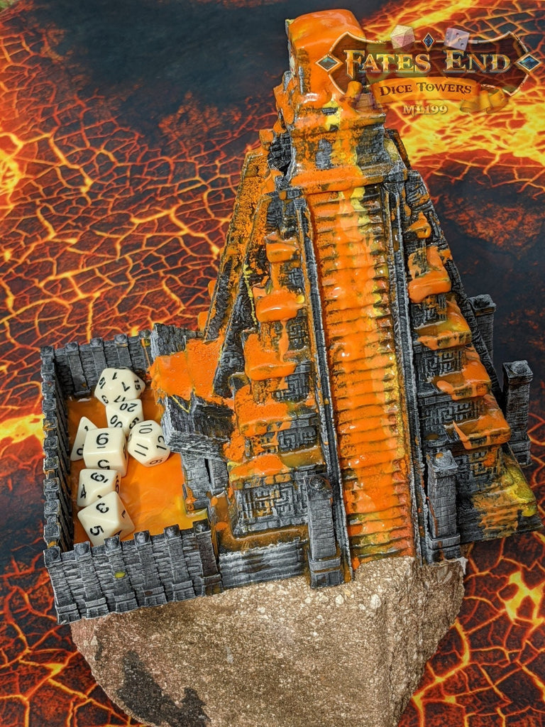 Aztec Style Temple 3D Printed Dice Tower - Fate's End Collection – Open ...