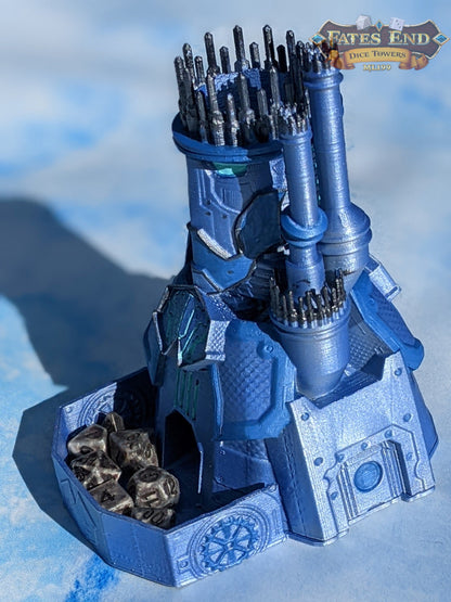 Warforged Steampunk 3D Printed Dice Tower