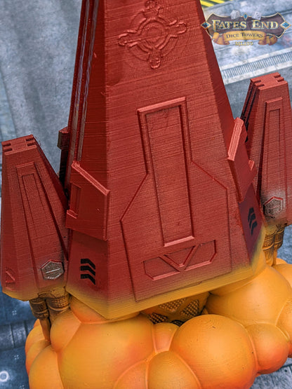 Space Ship 3D Printed Dice Tower
