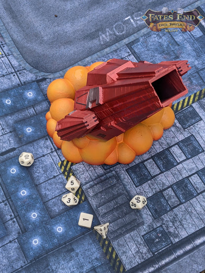 Space Ship 3D Printed Dice Tower